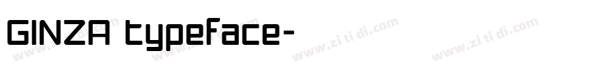 GINZA typeface字体转换